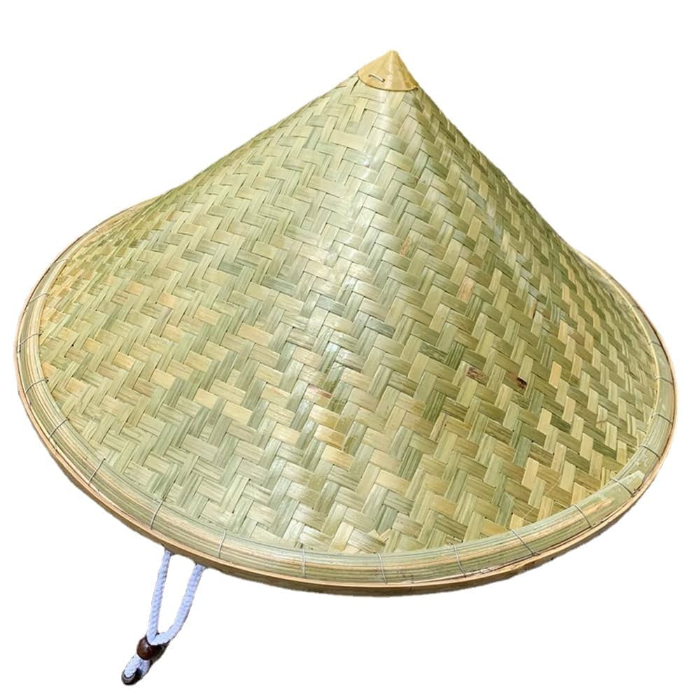 Amazon.co.jp: tonntyann 竹笠 三角笠 踊り笠 釣り用 竹で編んだ